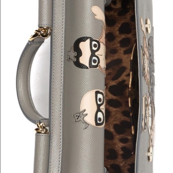 Dolce Gabbana Printed Leather Satchel - Picture 6 of 15